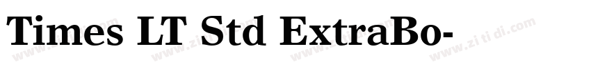 Times LT Std ExtraBo字体转换